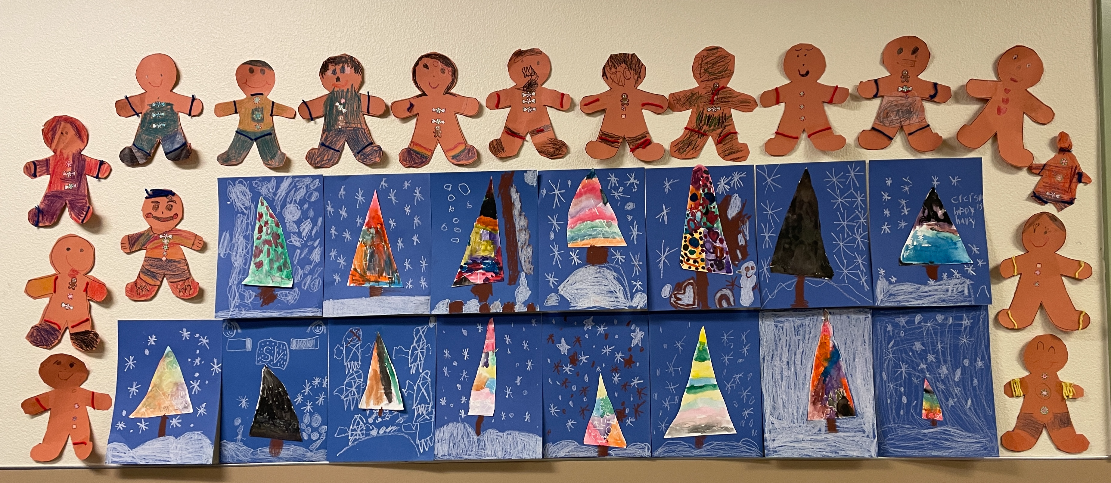 December Art in 1st grade