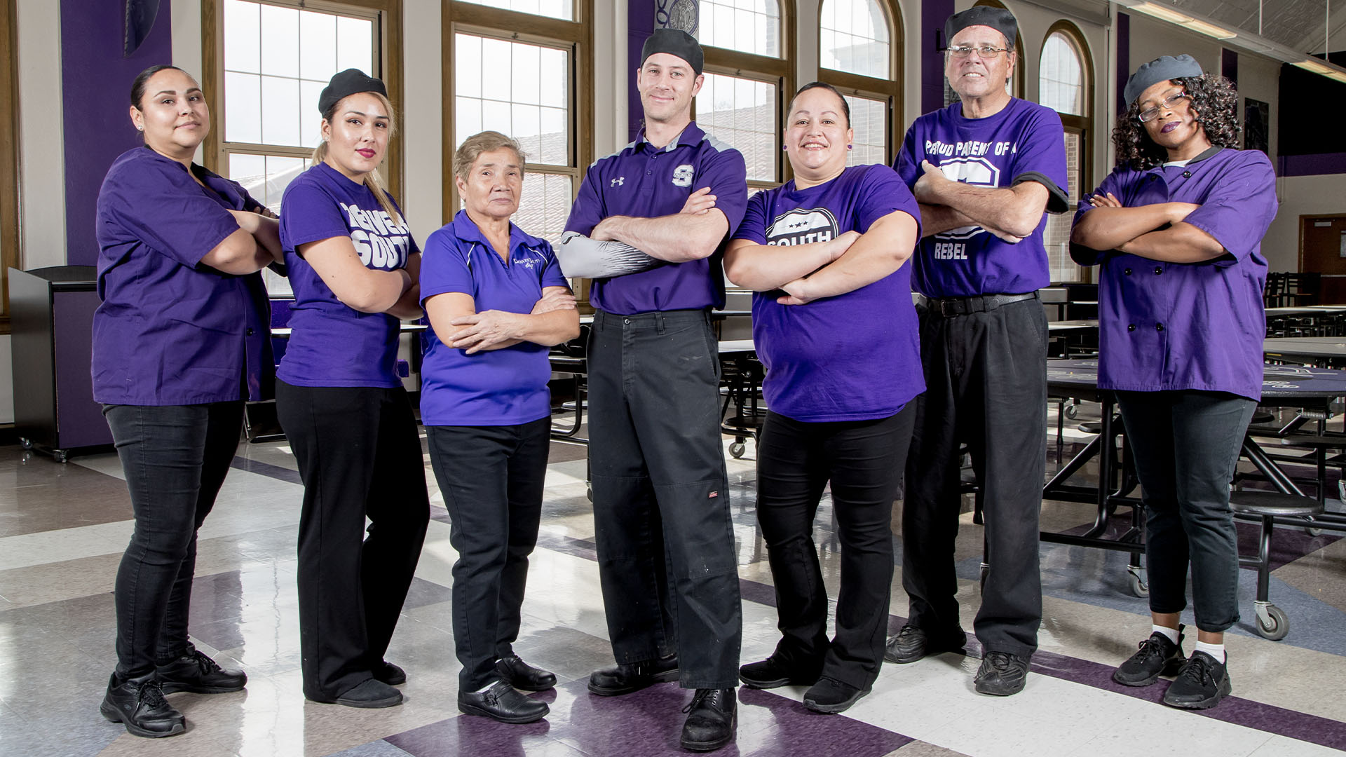 Cafeteria staff group photo
