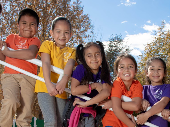 elementary aged MLLs on a playground