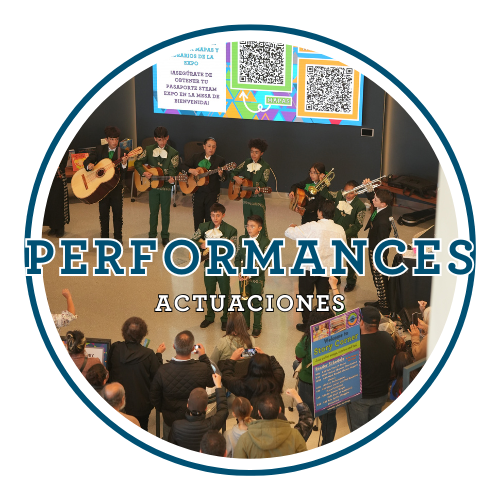 Register to perform at the DPS STEAM Expo.  Photos of students participating in the 2024 STEAM Expo