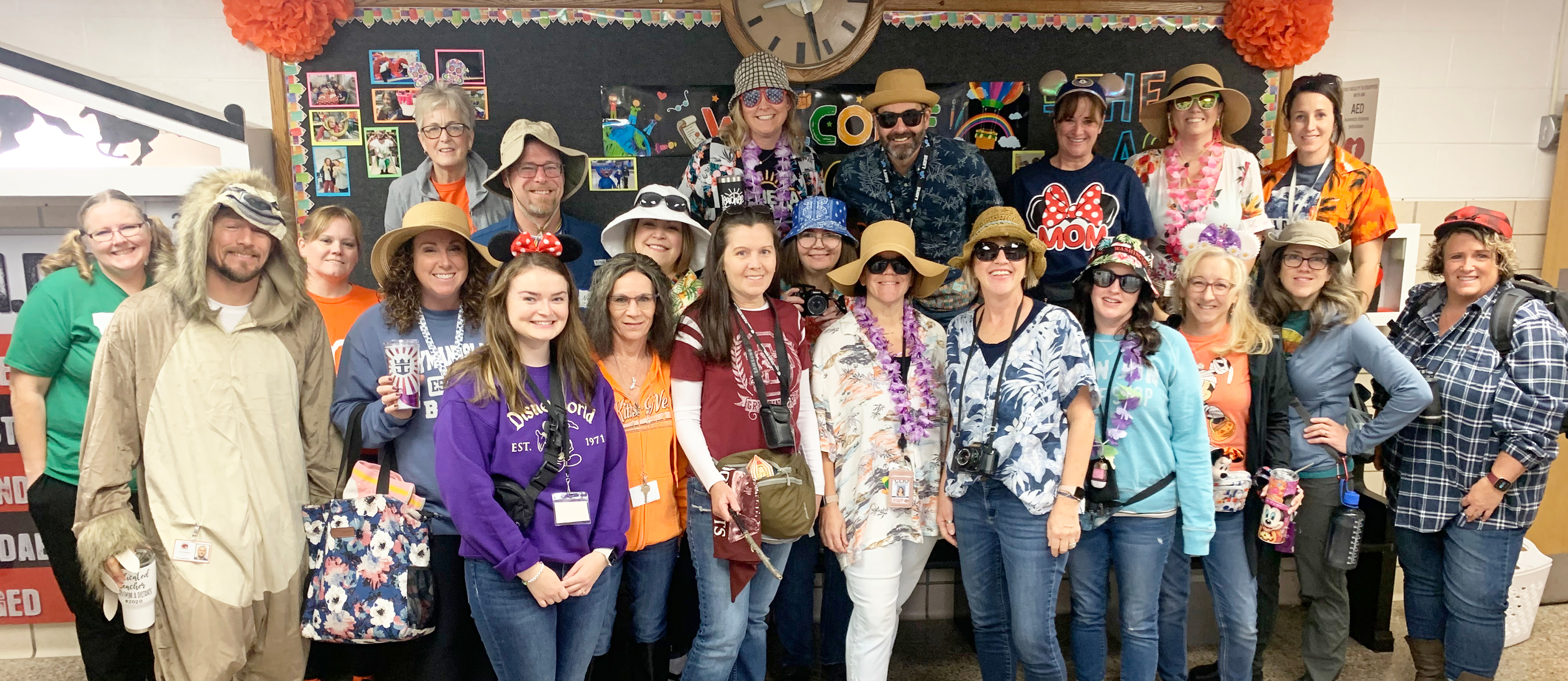 Group photo of CIS staff ready for Halloween