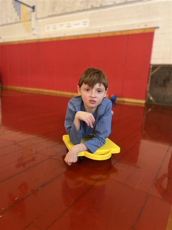 kid posing to camera