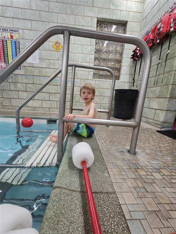 kids in pool