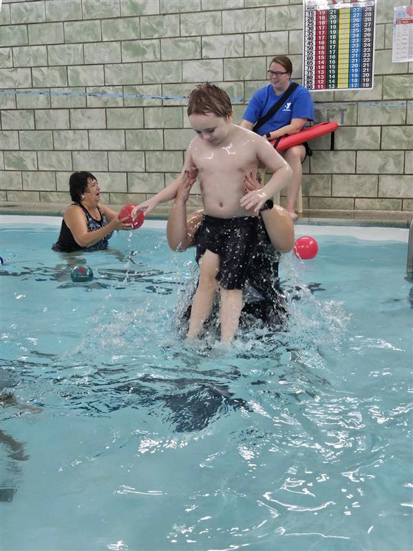 kids in pool