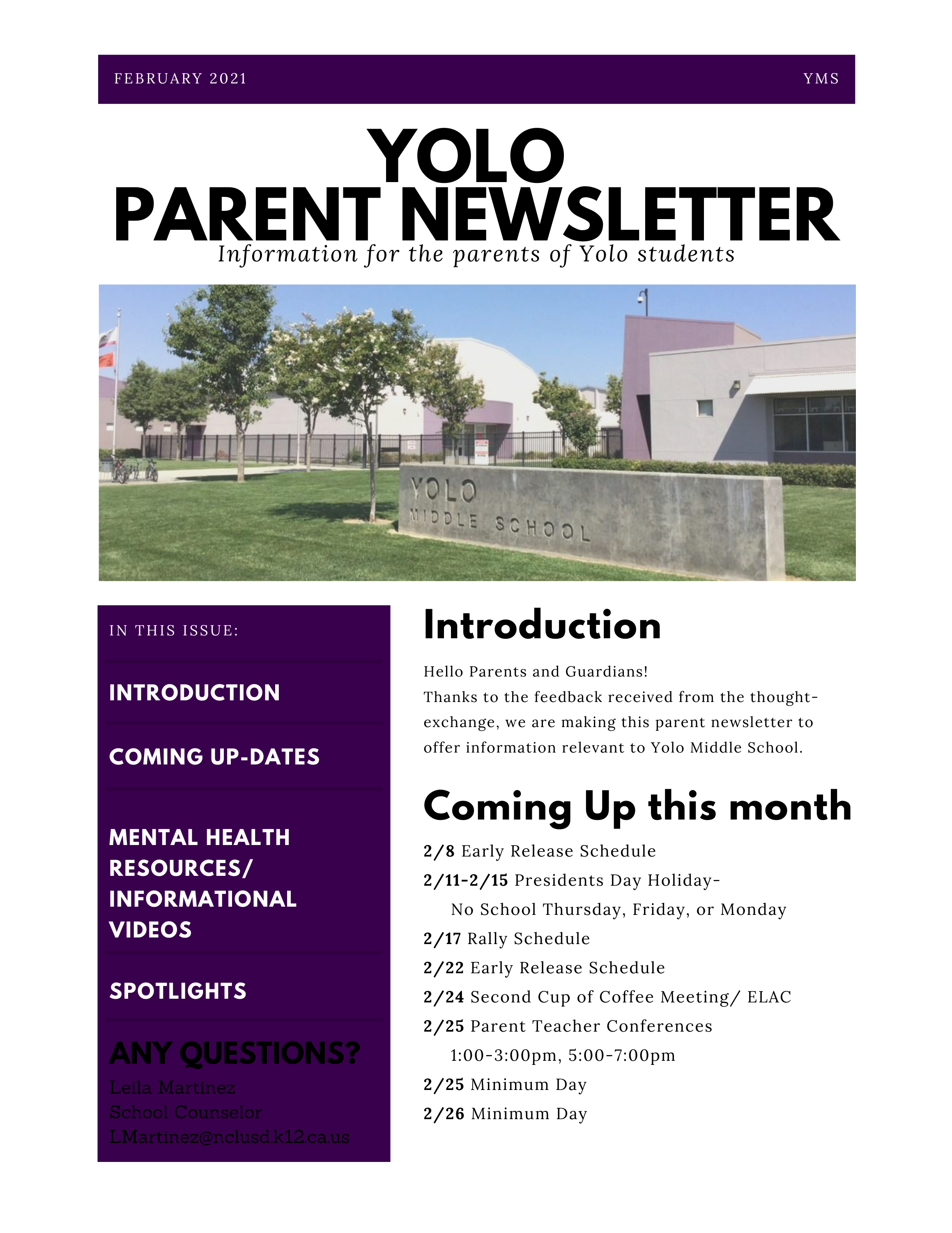 February 2021 Newsletter-Link to PDF