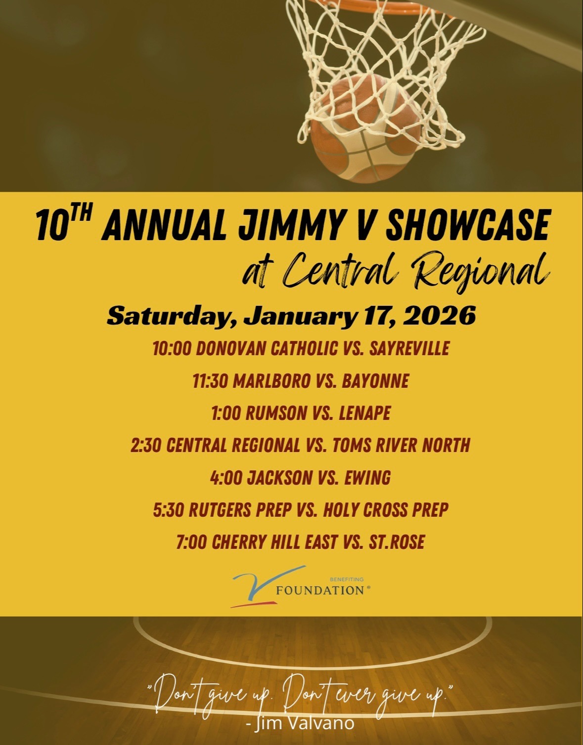 jimmy v showcase flyer