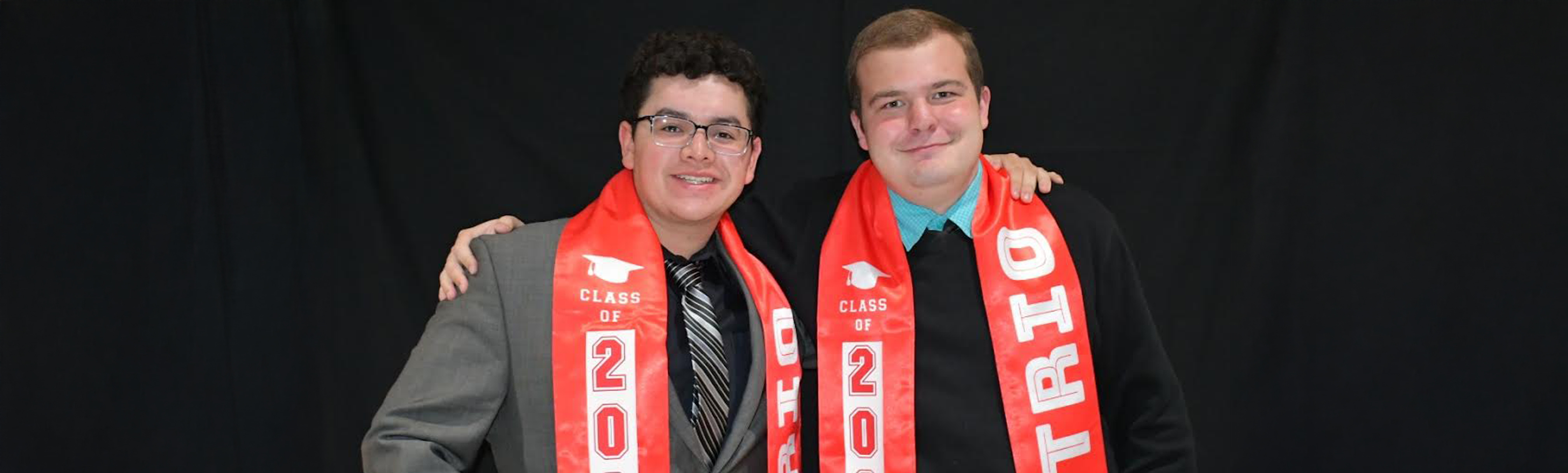 2 TRiO Graduation students