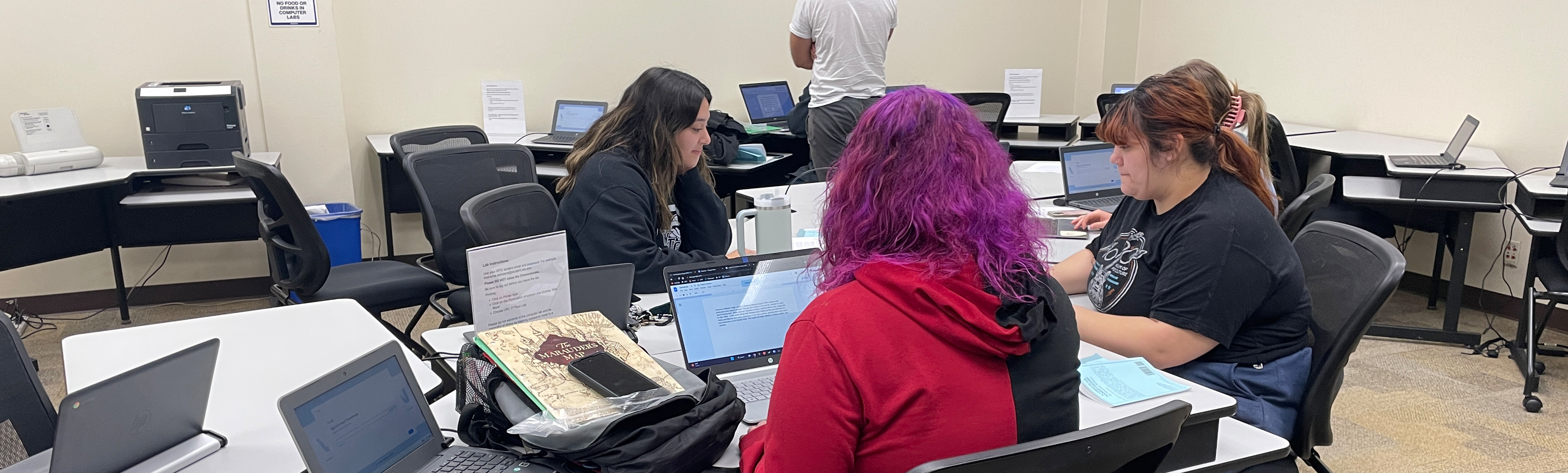 Students in computer lab