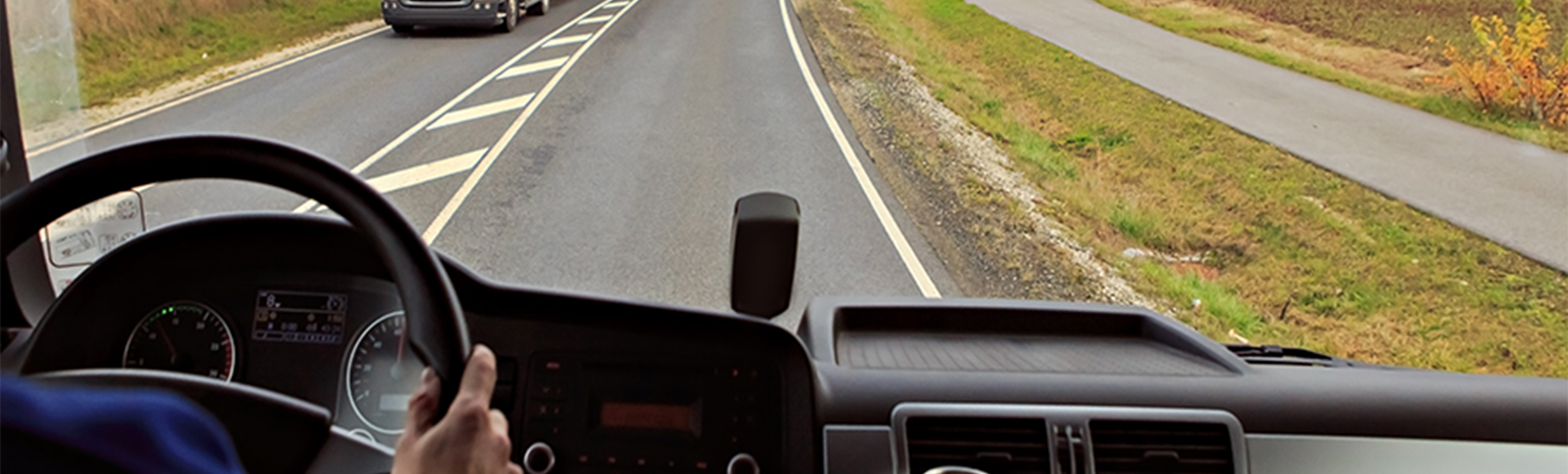 Truck driving on the road
