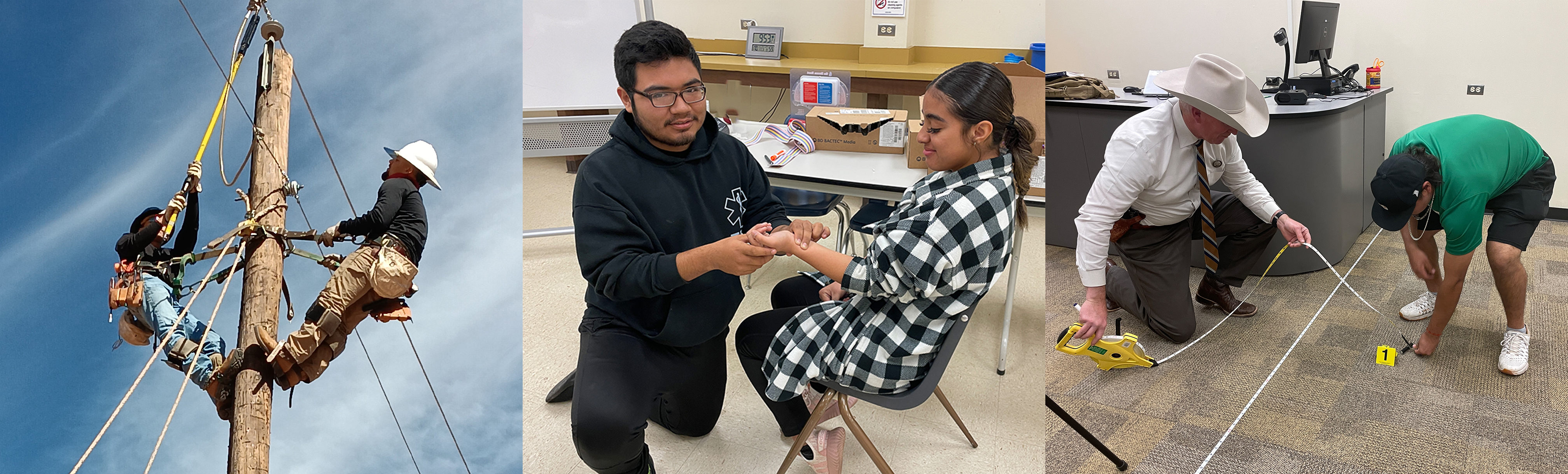 Students in various CTE programs