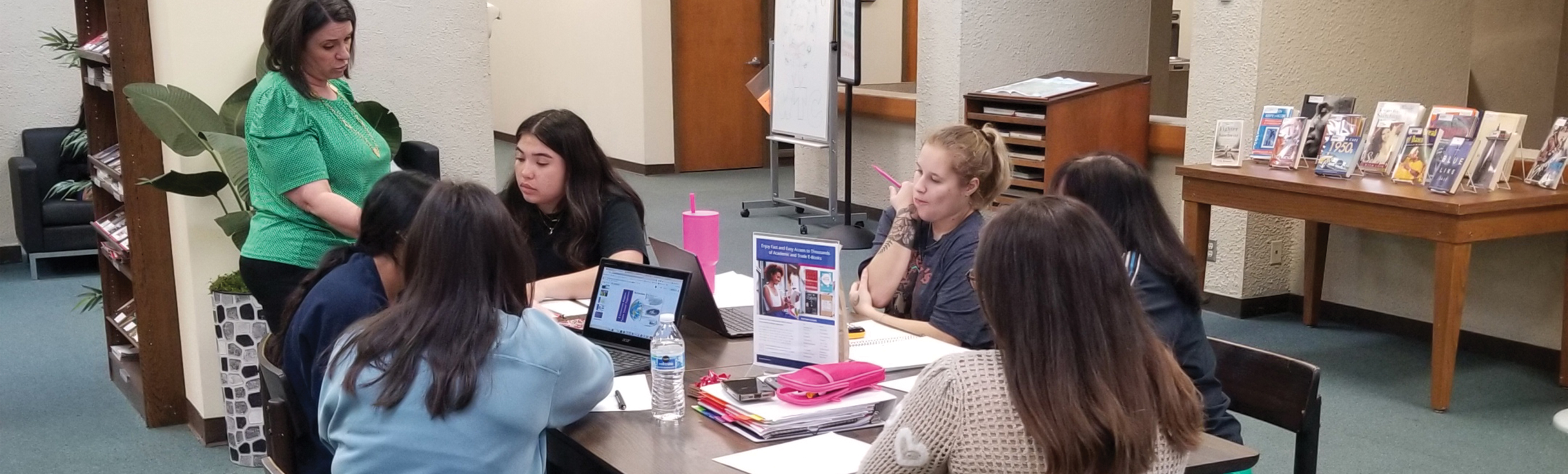 Students in study hall