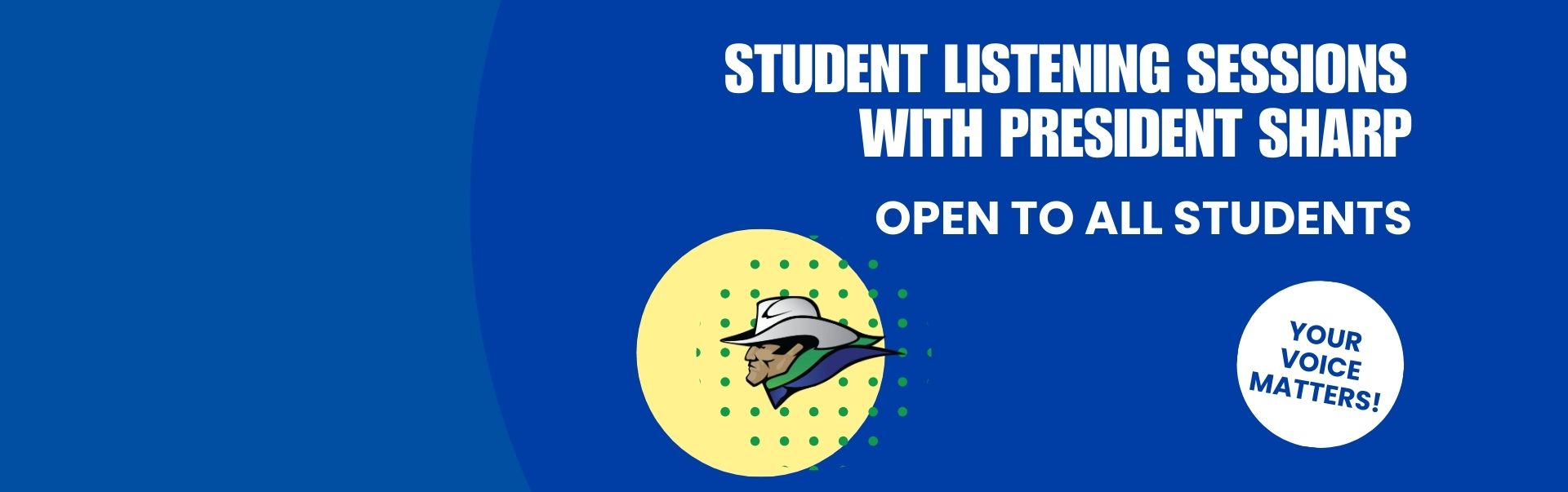 Graphic for Student Listening event