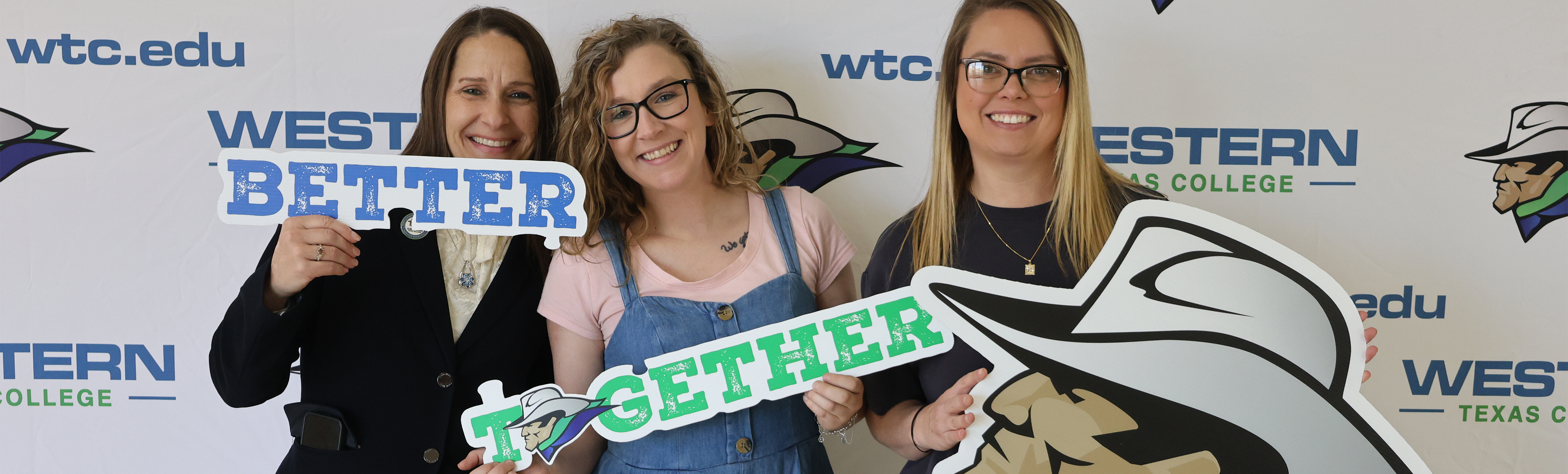 Dr. Sharp with WTC Coliseum Manager, Haley May, and WTC Coliseum Event Coordinator, Allie Hollingsworth.
