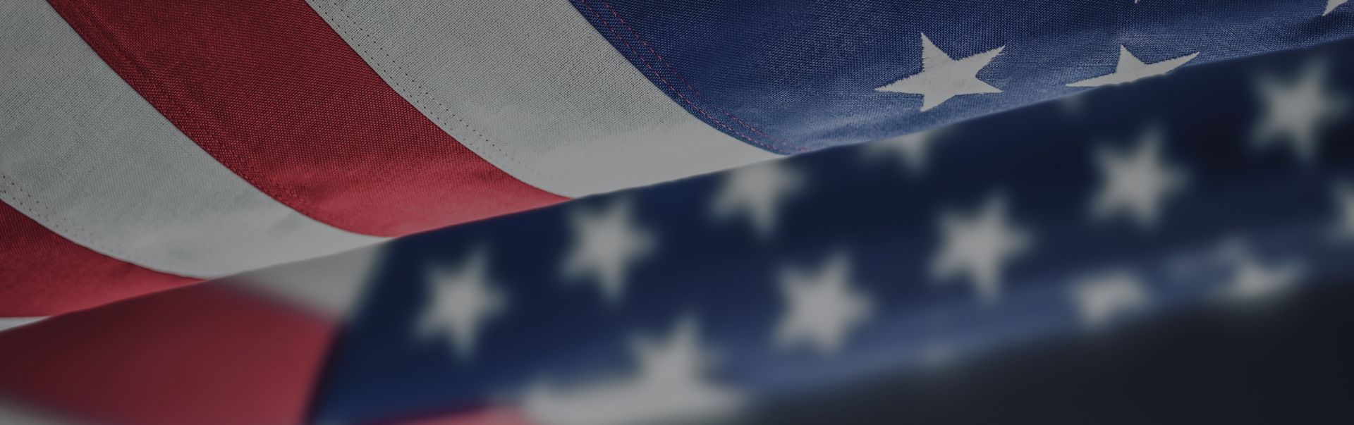 Blurred photo of an American flag