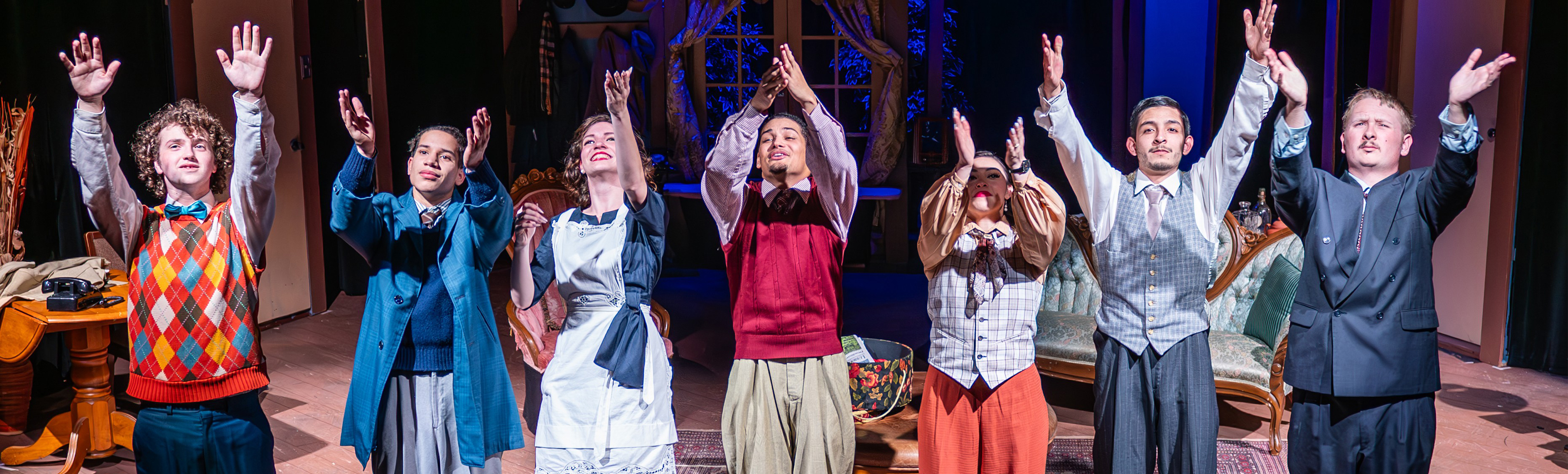 Students applauding after a play