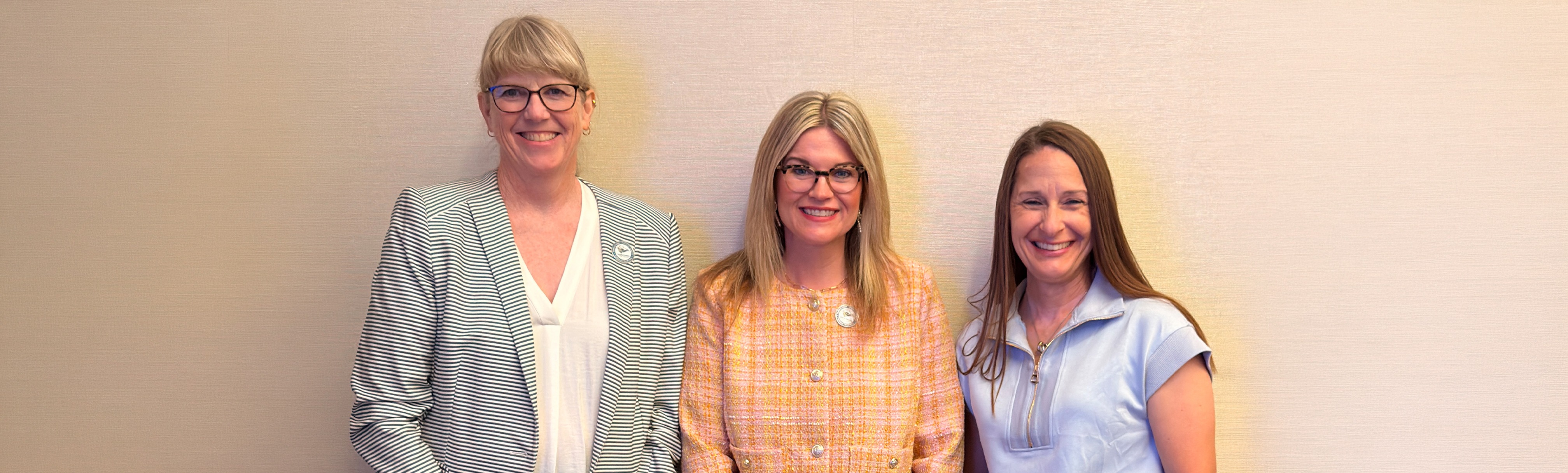WTC staff at the Collegiate Edu-Nation Rural Empowerment Conference earlier this month: Stephanie Ducheneaux, WTC Vice President for Academic Affairs; Molli Fleming, WTC Director of Dual Credit and Course Sharing; and Dr. Laurie Sharp, WTC President.
