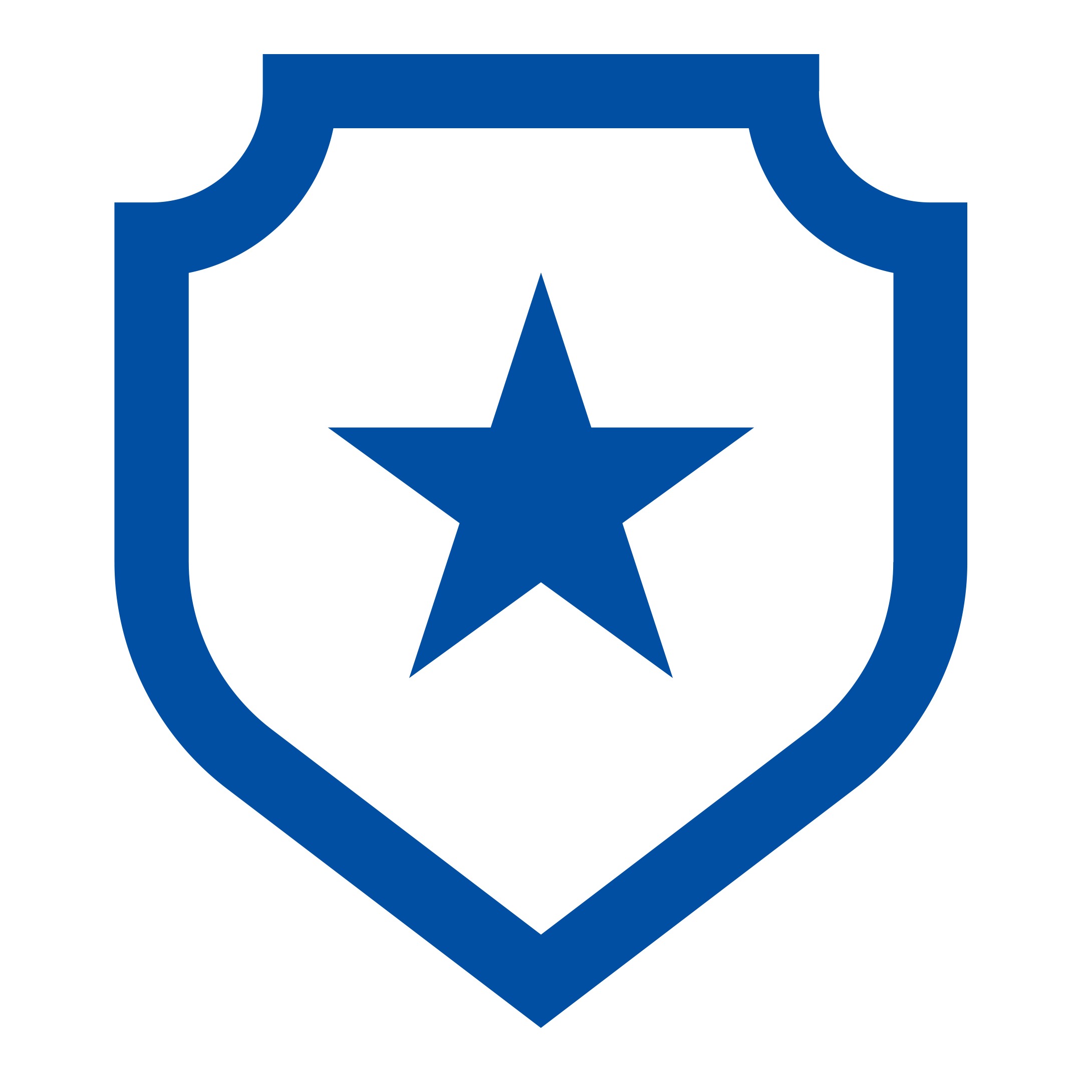 Blue Security Badge Icon