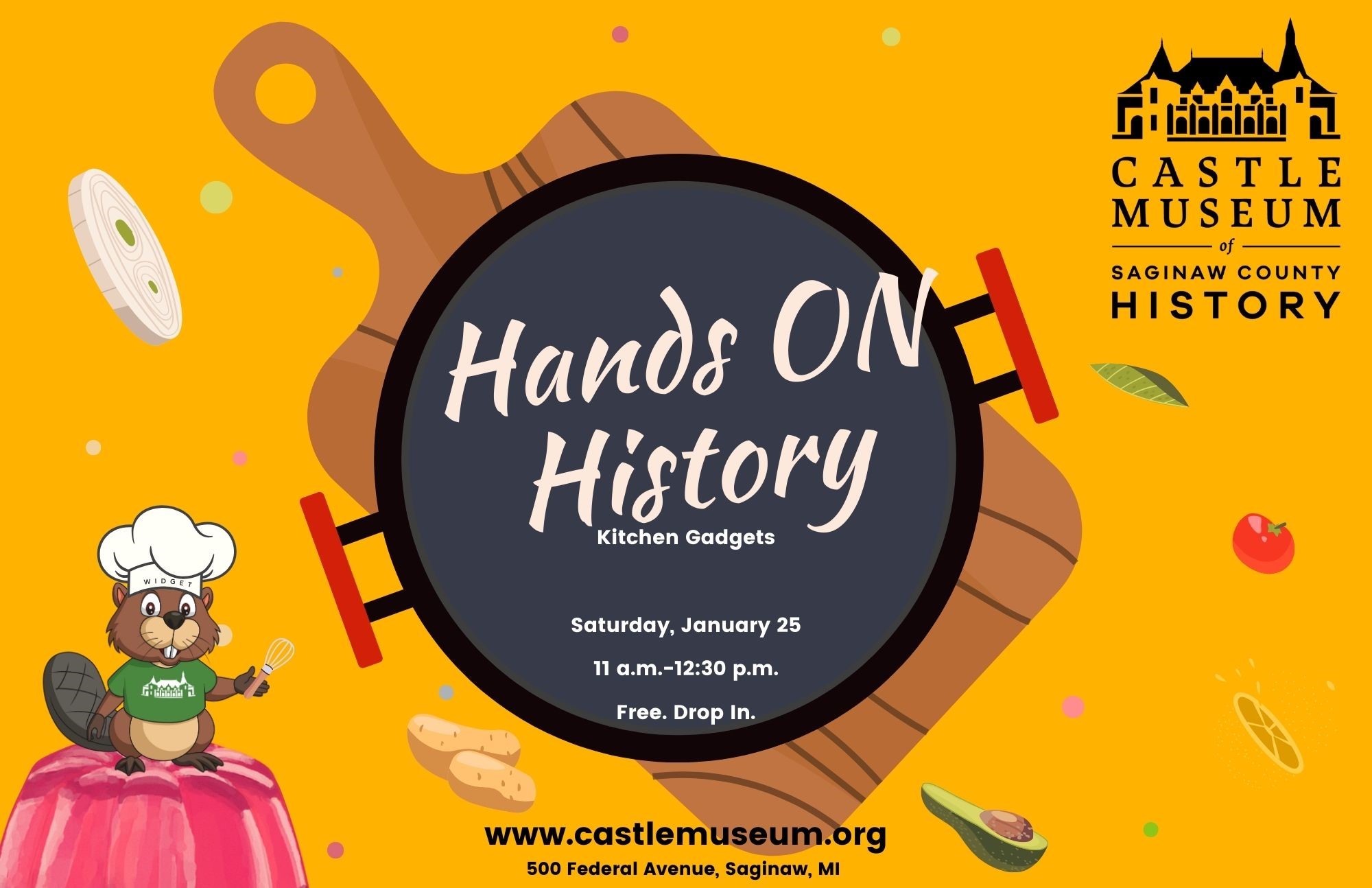 castle museum event flyer