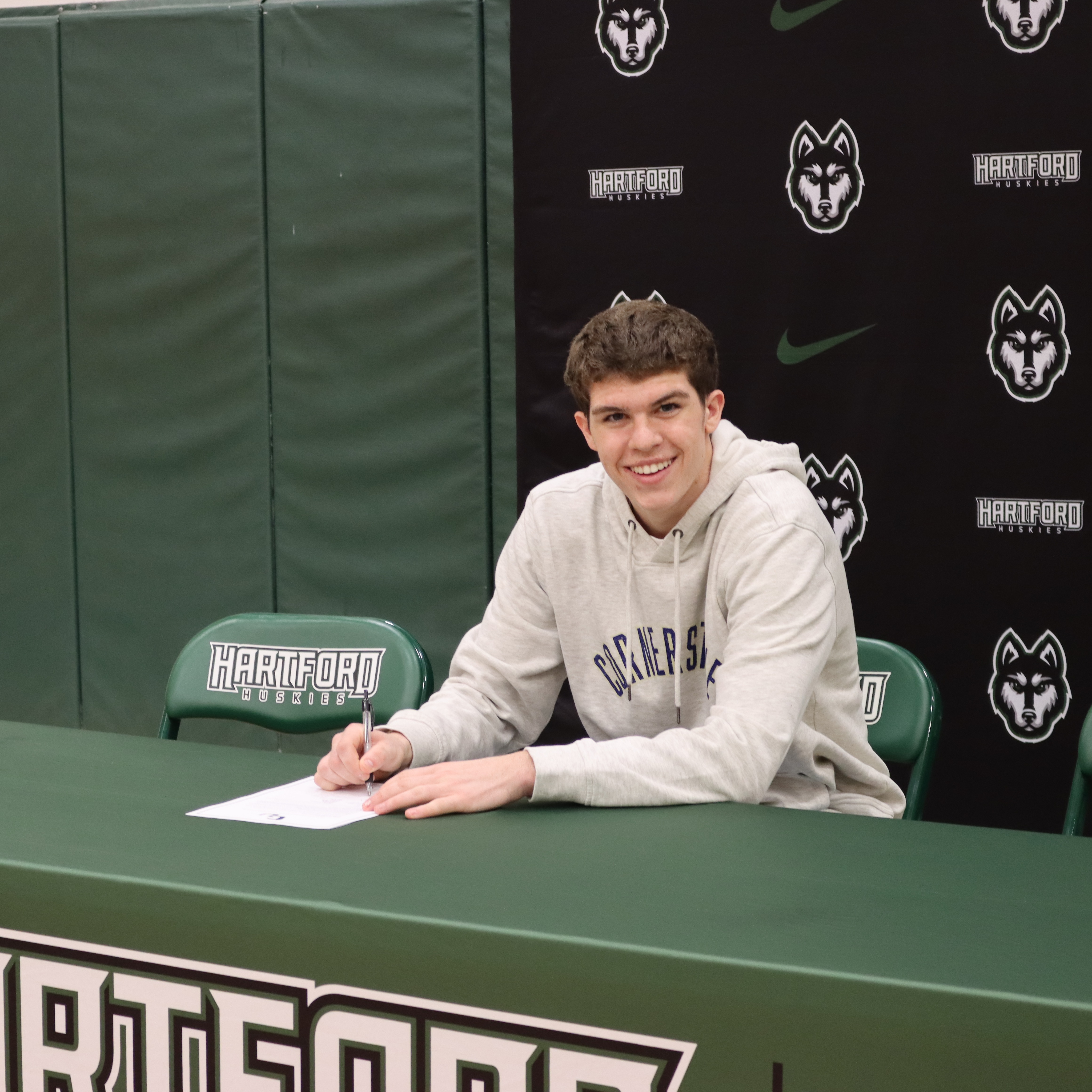 brody johnson signing his letter of intent to cornerstone university