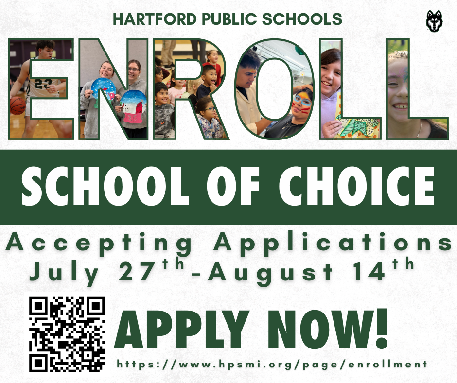 hartford public schools we are your school of choice! HPS is now accepting limited School of Choice applications for the first semester of 2026-2027!0 Applications will be accepted july 27th through august 14th  HPS is accepting: Kindergarten.- 8 Students  1st-8th- 3 Students Per Grade 9th-12th- 5 Students Per Grade Alternative Ed.- 50 Students Visit hpsmi.org or call us at (269) 621-7000 for more information.