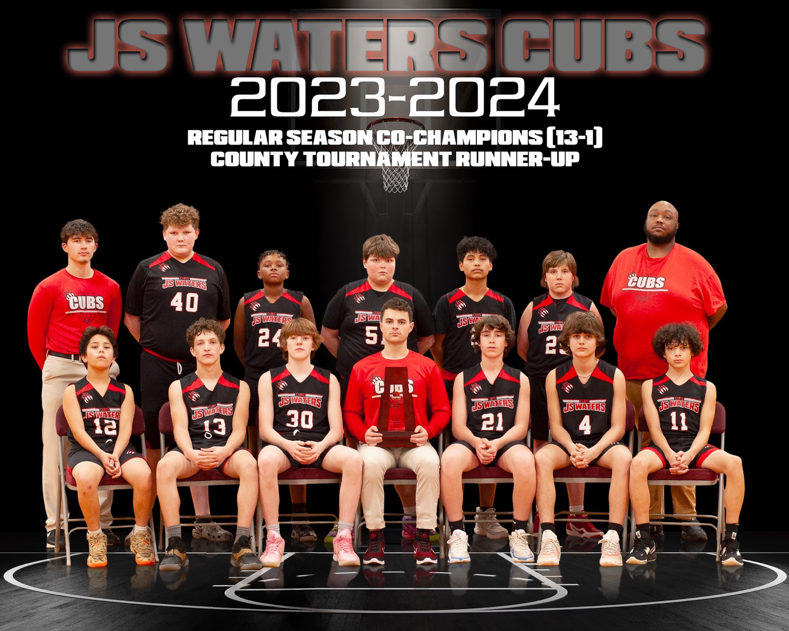 2023-2024 JSW Cubs Boys Basketball Team