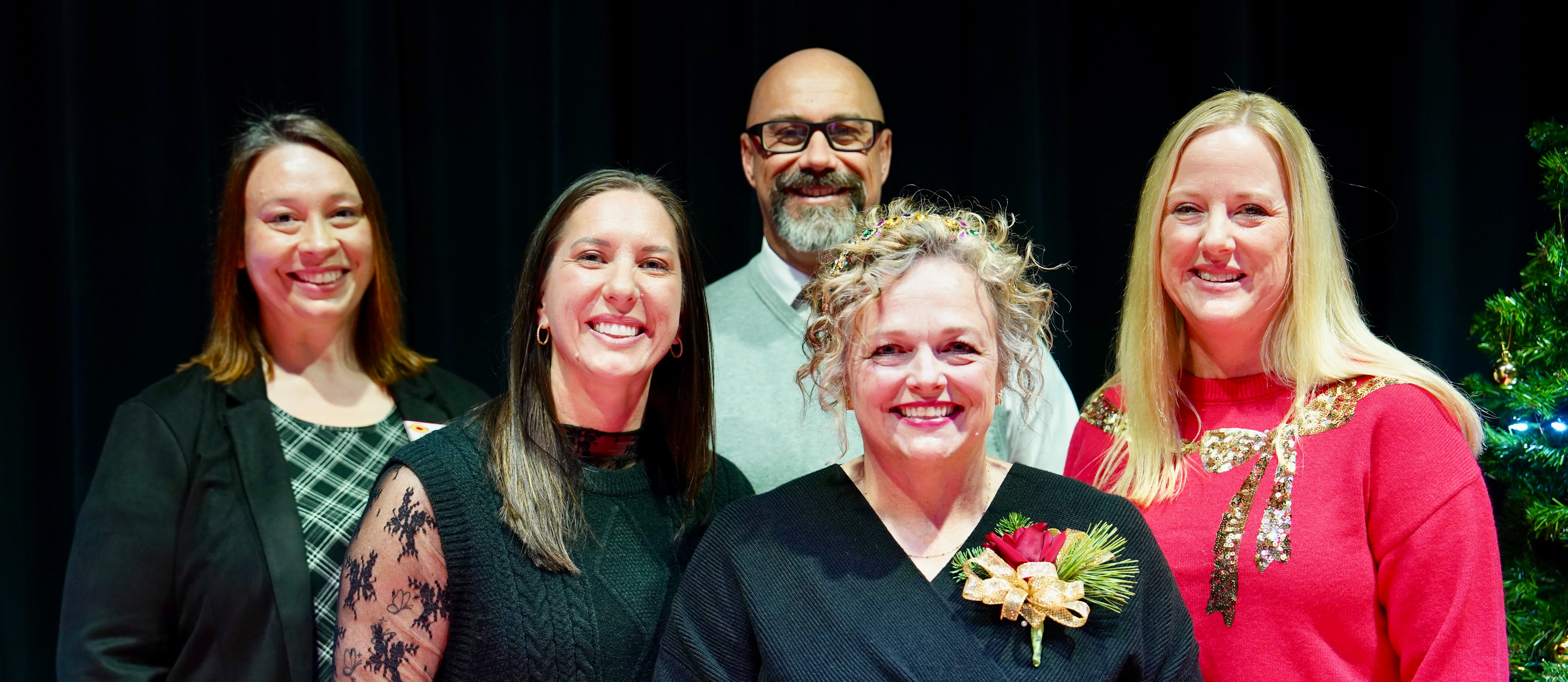 CPS Teacher of the Year Ginger England with CPSF and CPS Admin