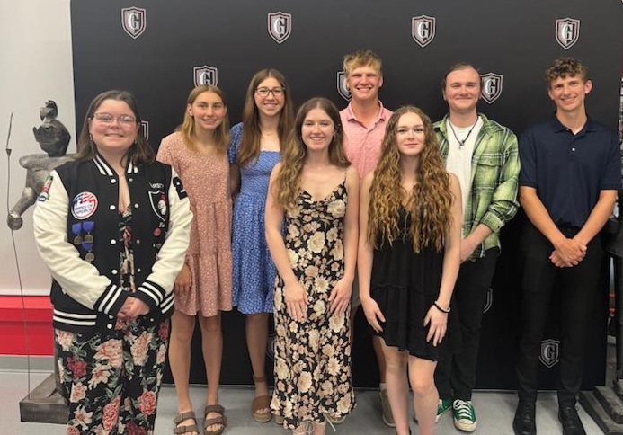 Students at Alumni awards