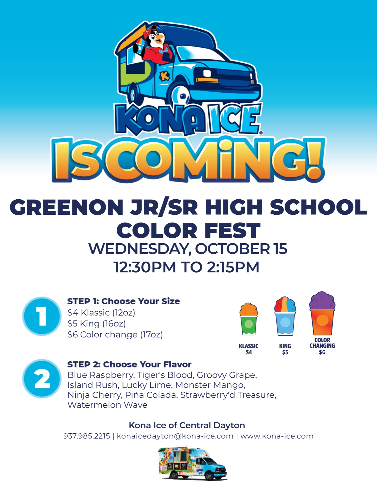Kona Ice Flyer