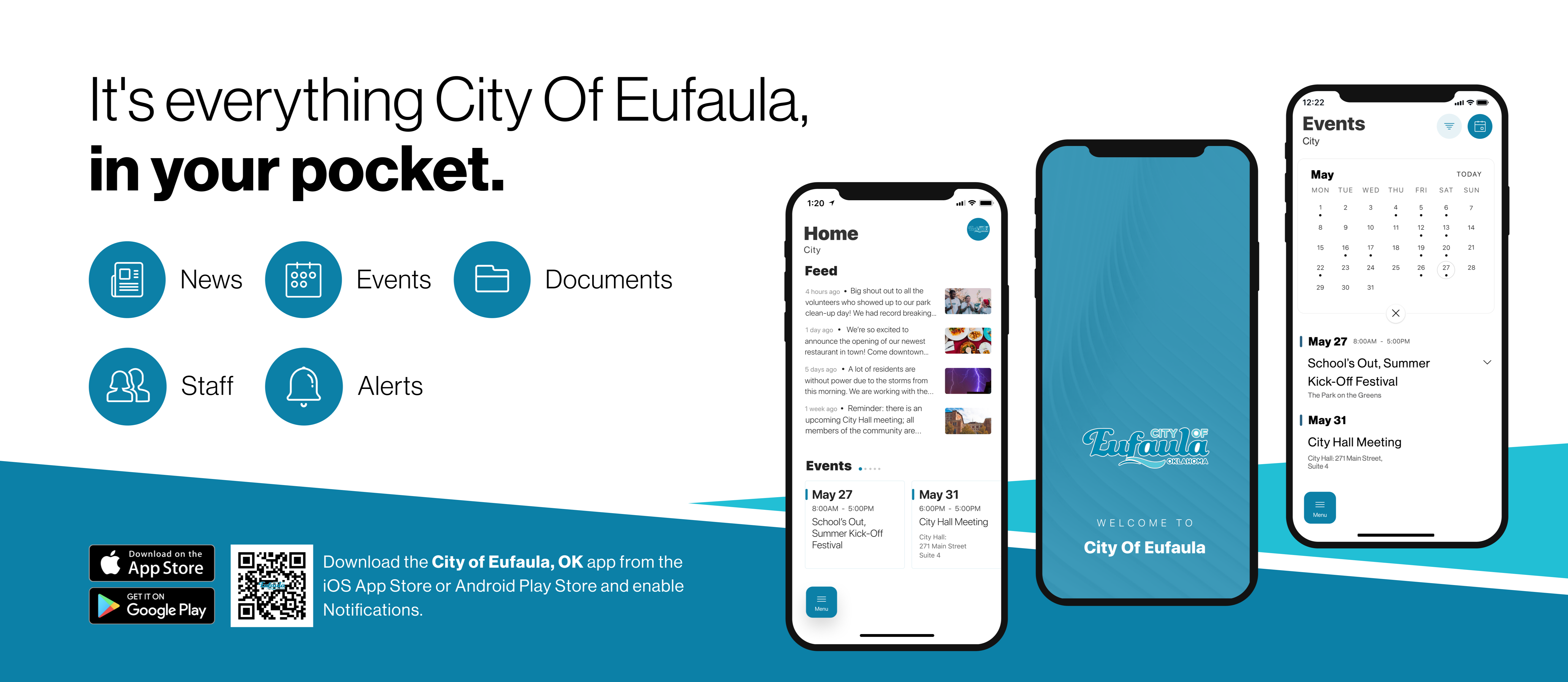 It's everything City of Eufaula, in your pocket.