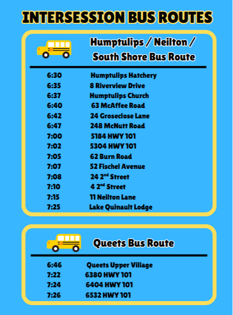 Intersession Bus Routes