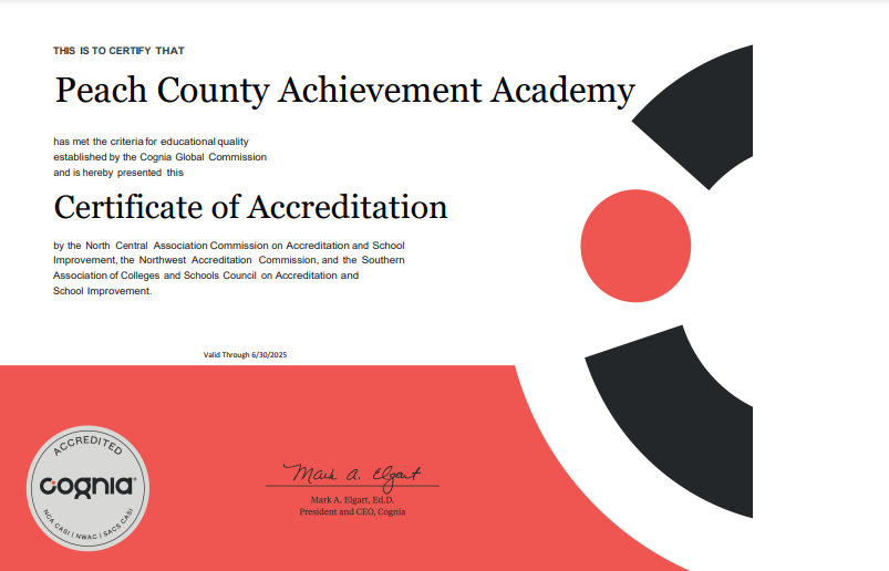 Accredidation Certificate