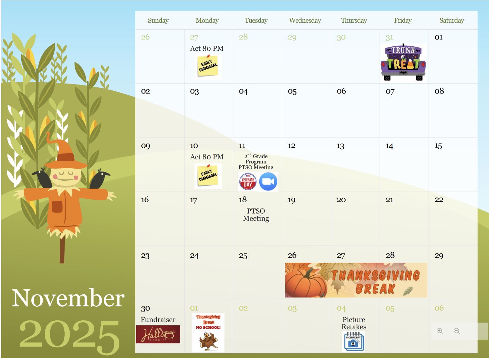 November calendar