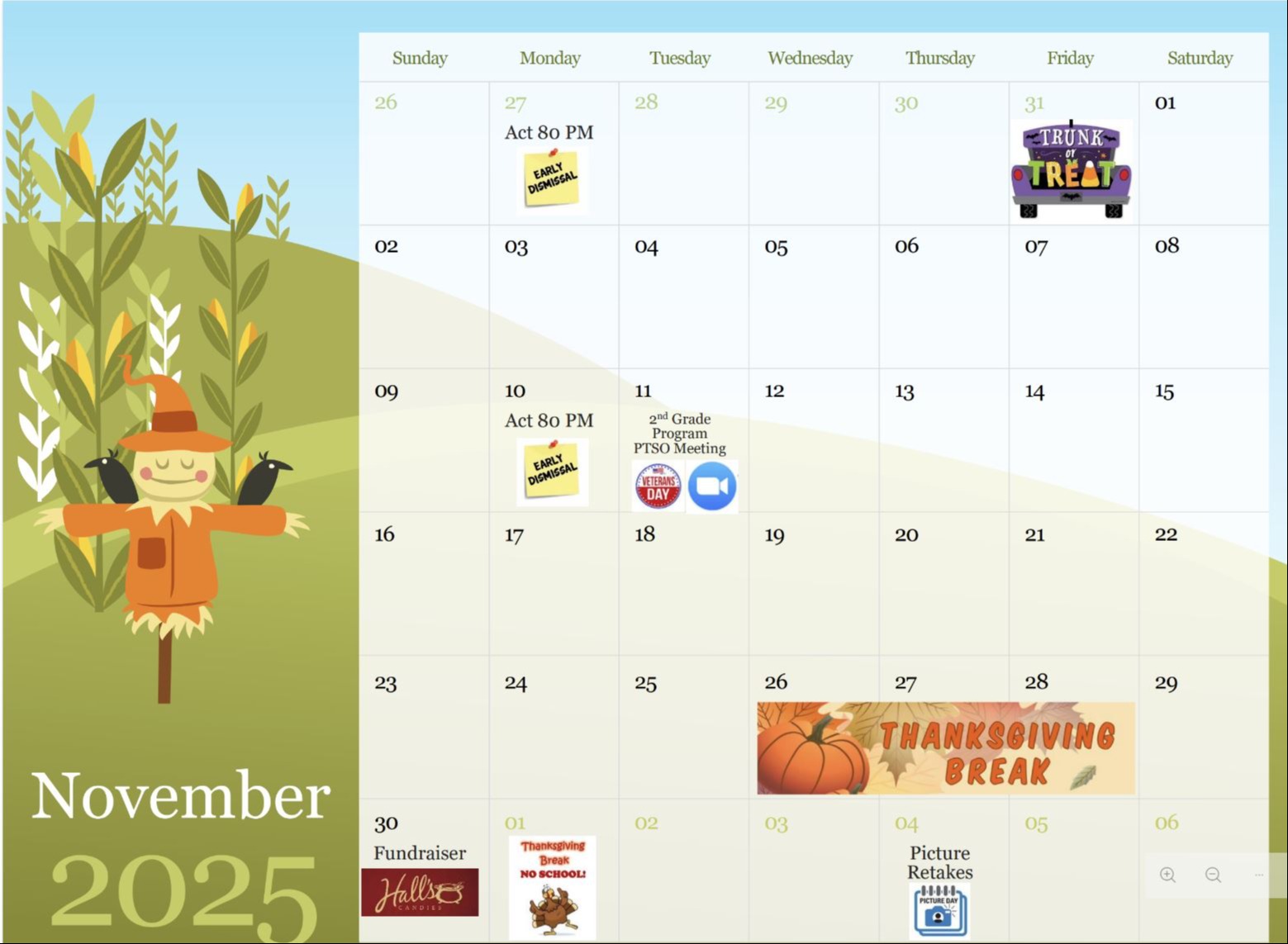 November calendar