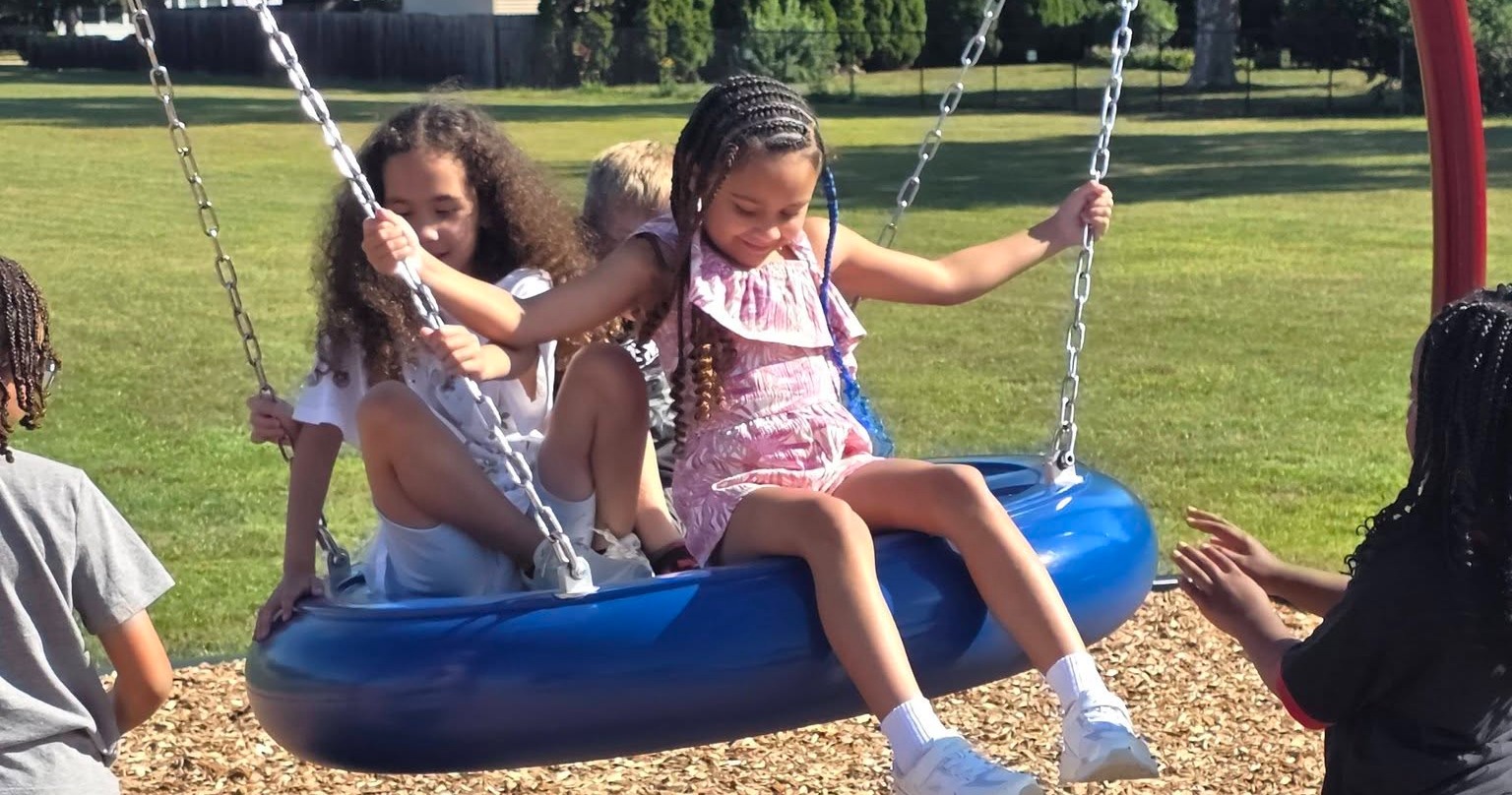 kids on playground