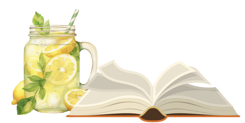lemonade and book
