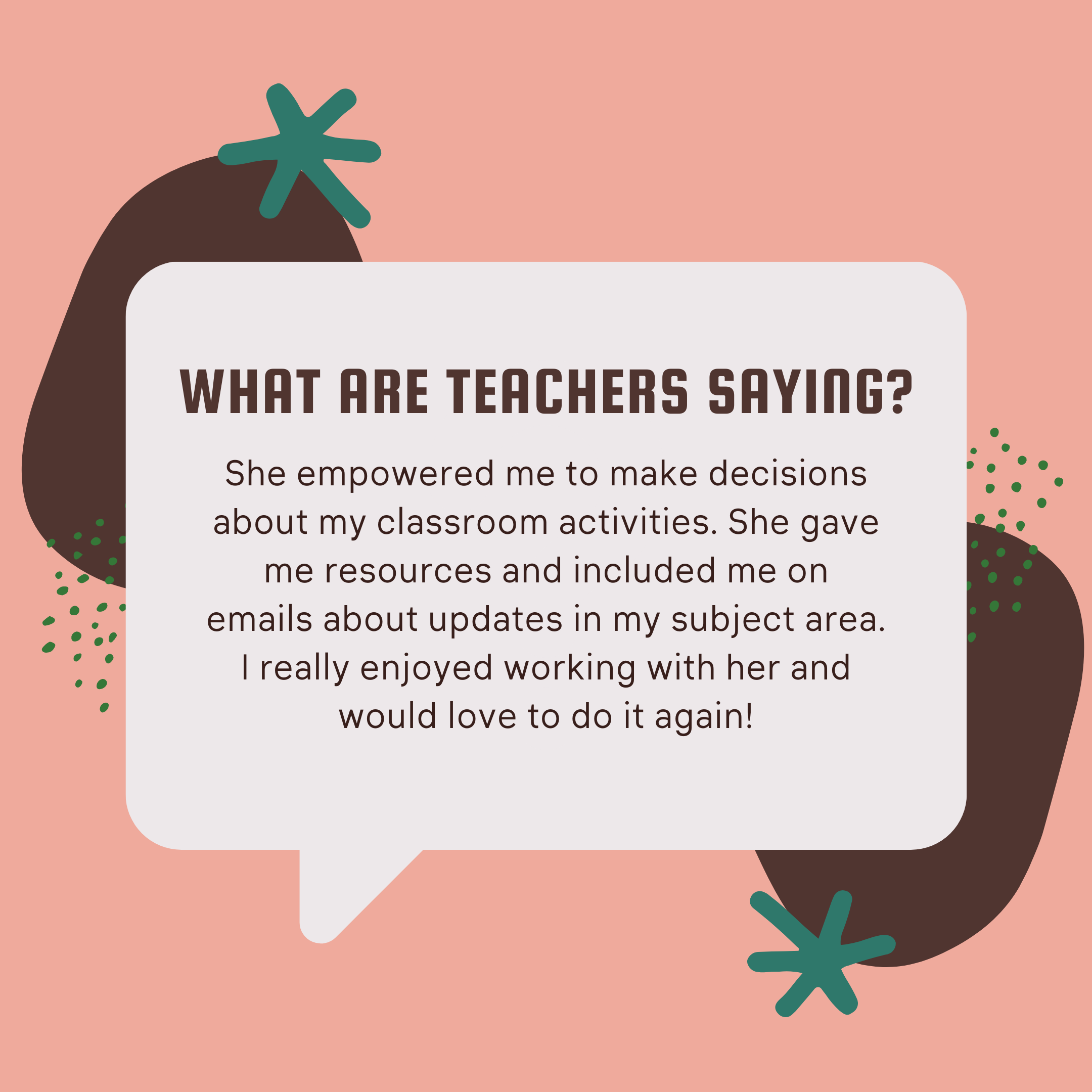 what teachers are saying