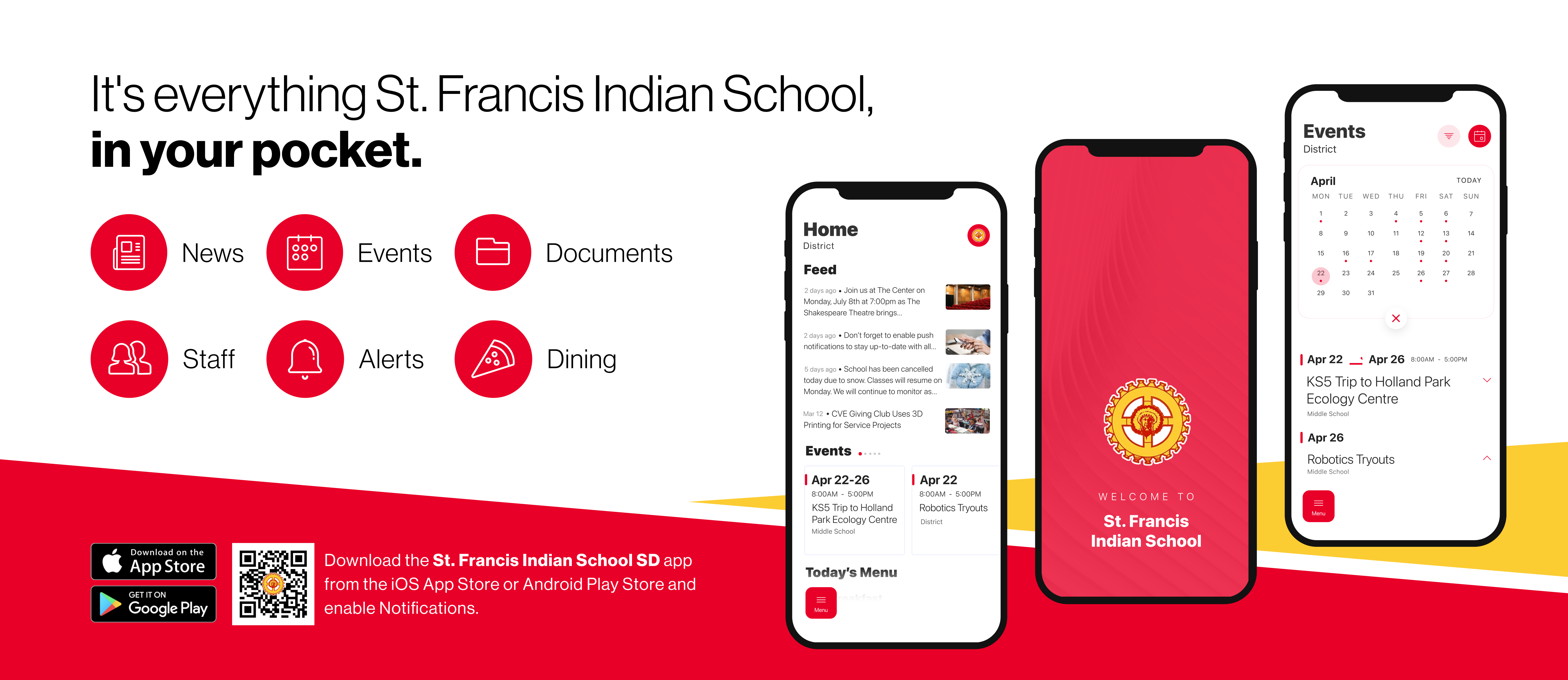 New App For Saint Francis School. Please call for more information. 