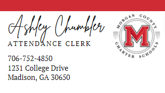 Ashley Chumbler Attendance Clerk