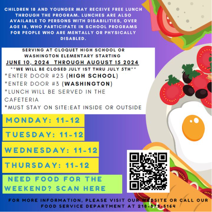 Free Summer Lunch Flyer
