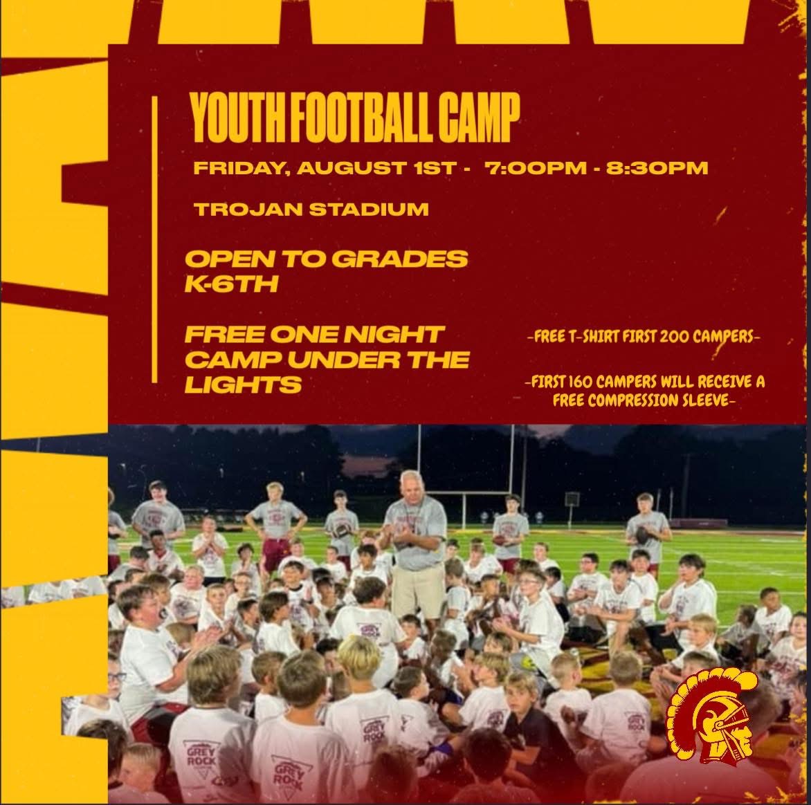 football camp flier
