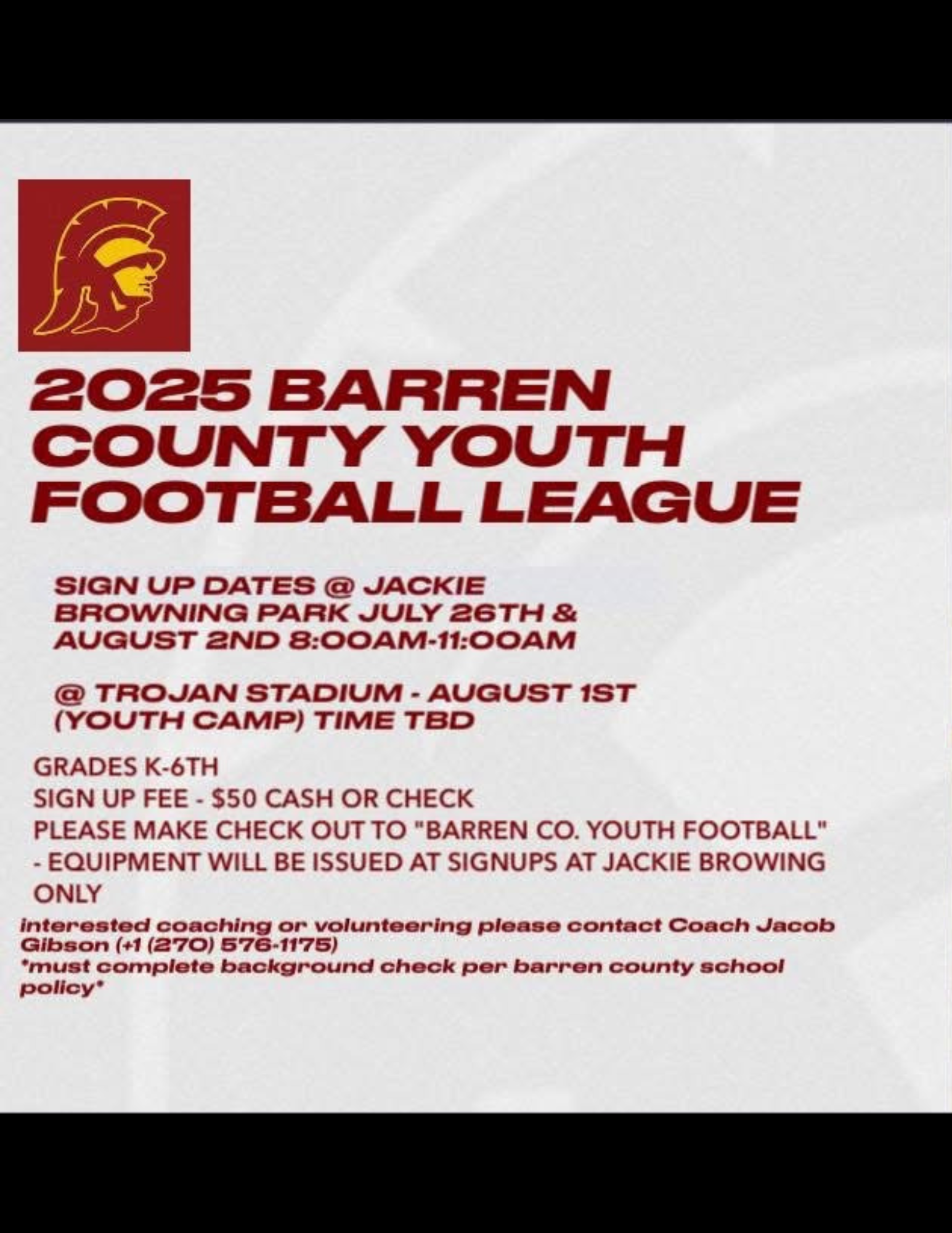 football league flier