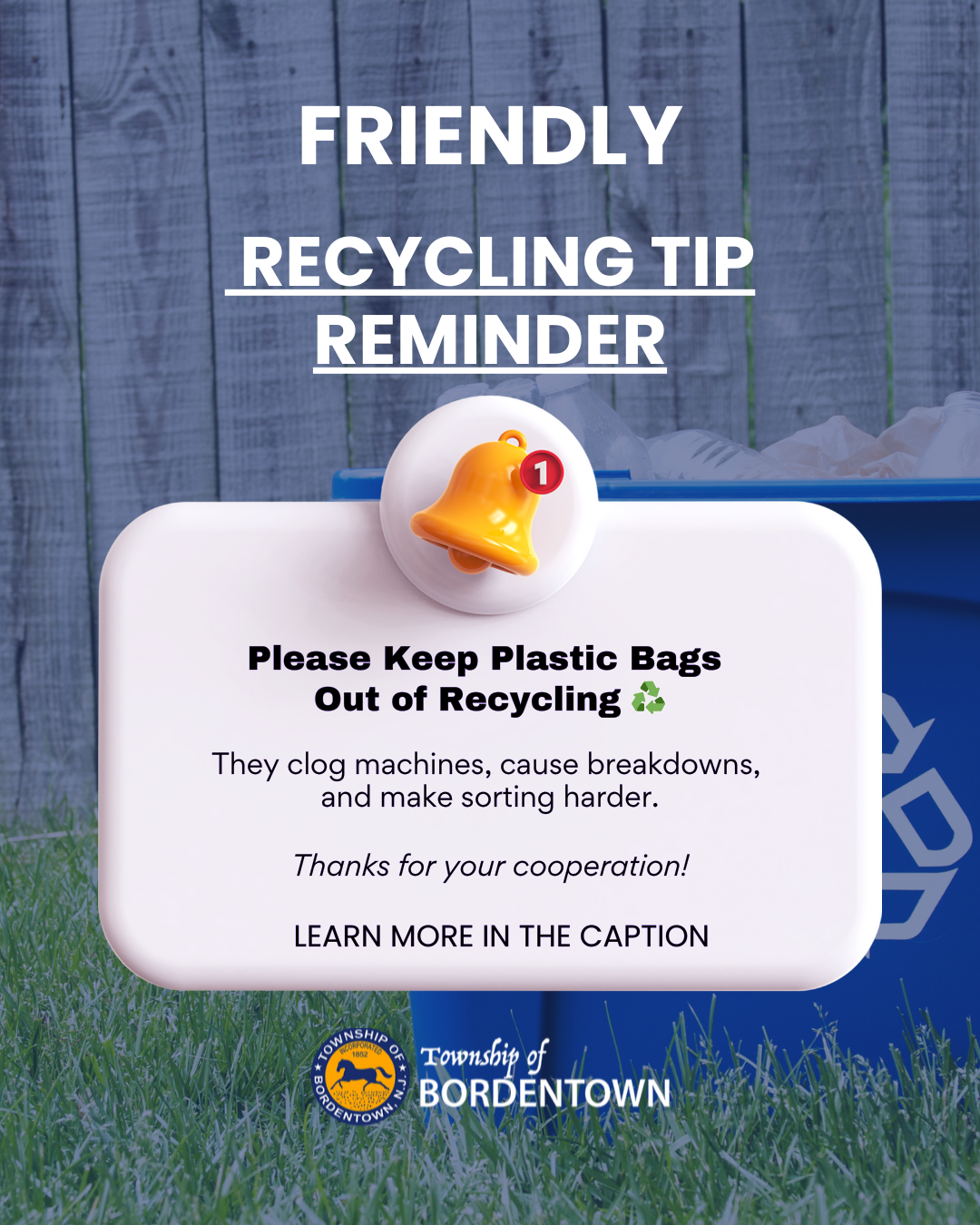 Please Keep Plastic Bags Out of Recycling