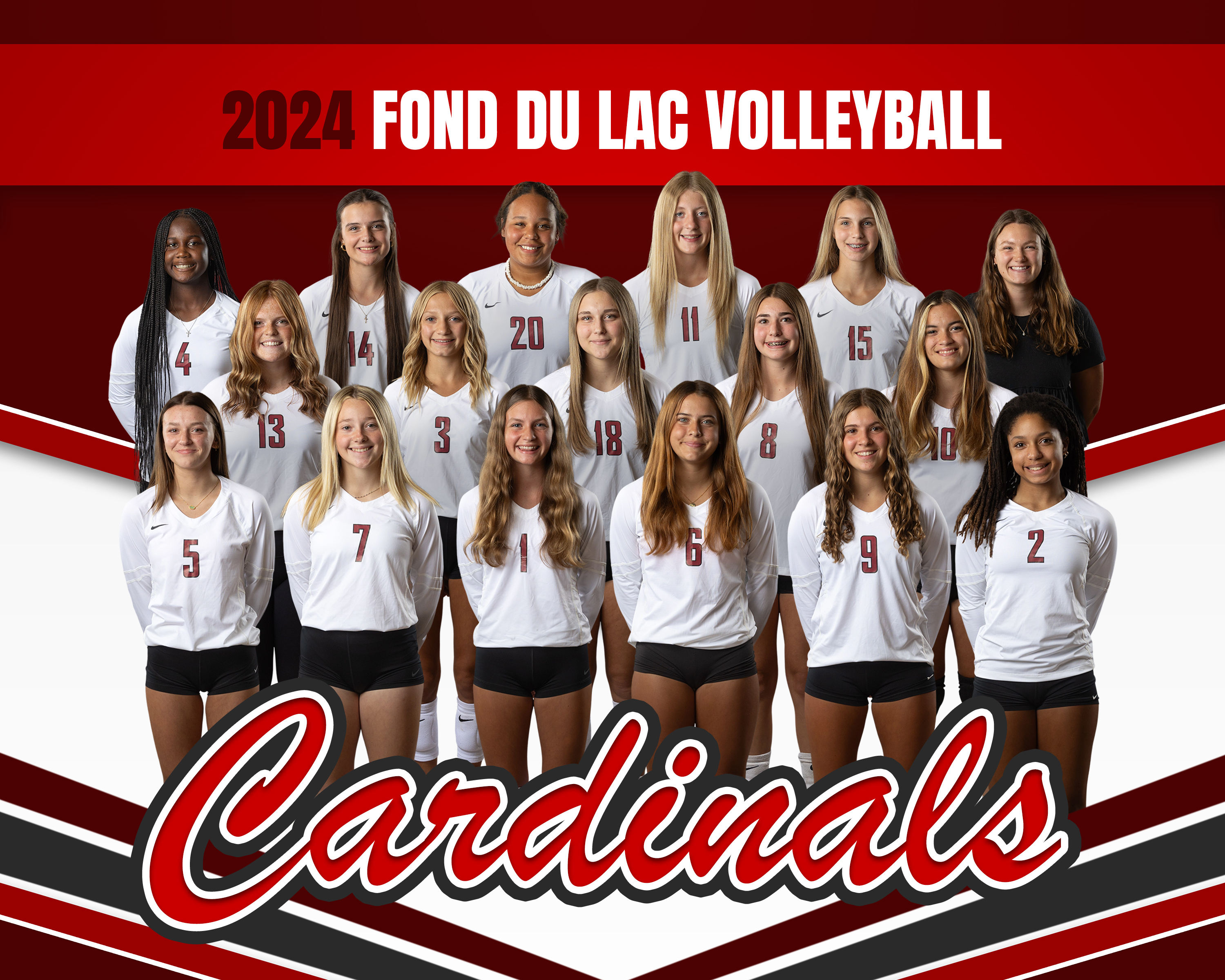 Girls JV2 Volleyball Team Picture