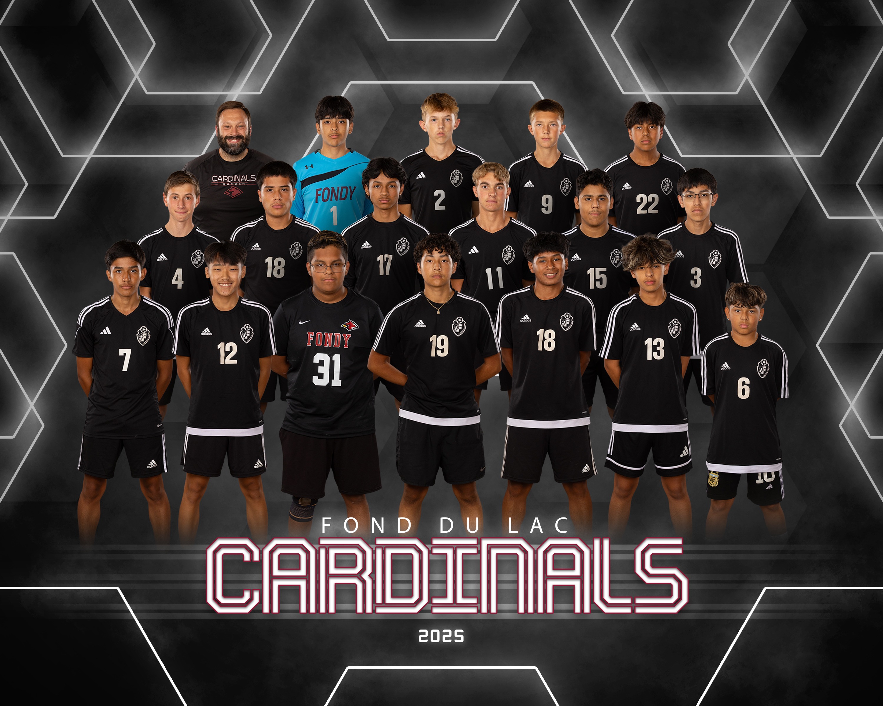 Boys JV White Soccer  Team Picture