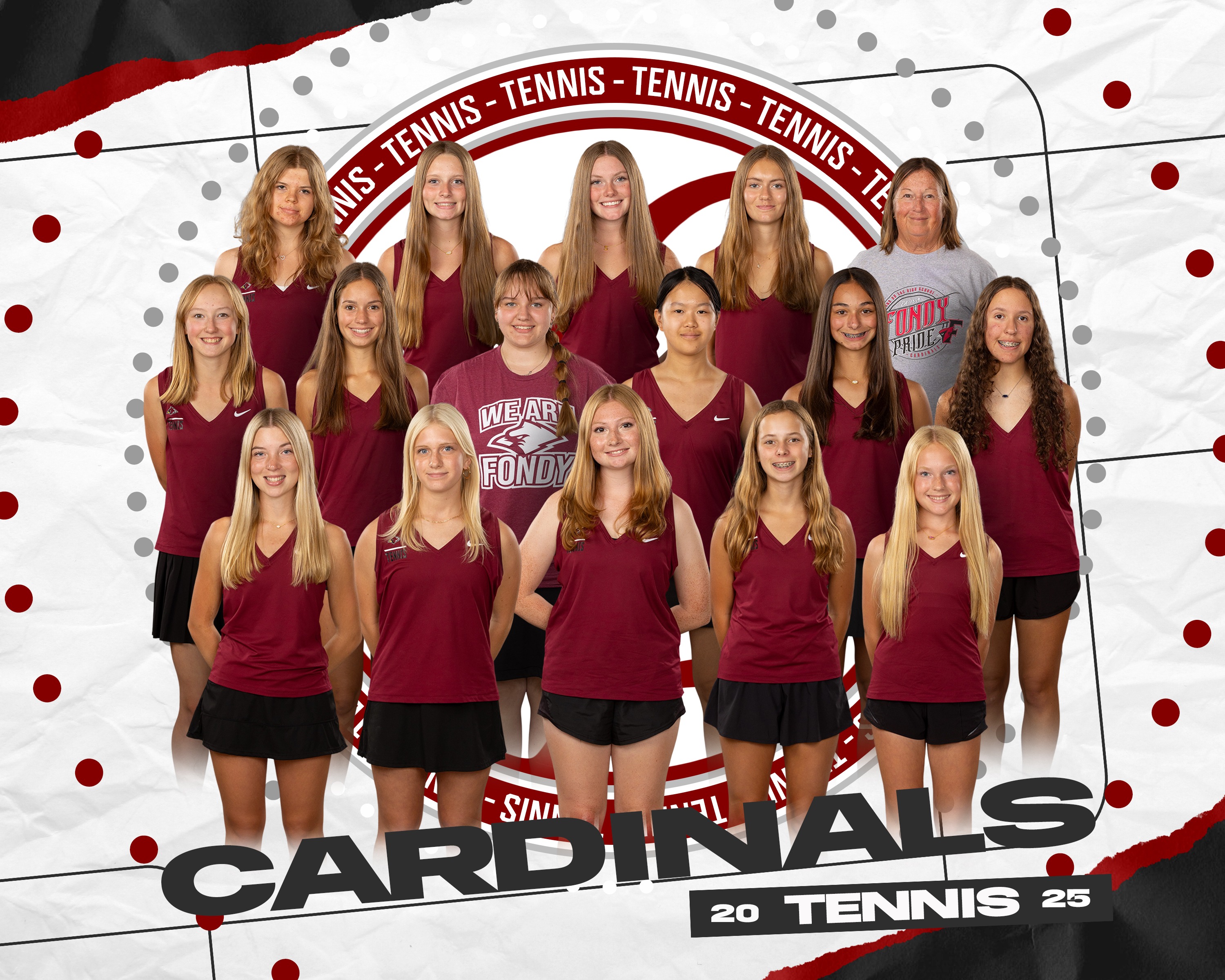 Girls Varsity & JV Tennis Team Picture