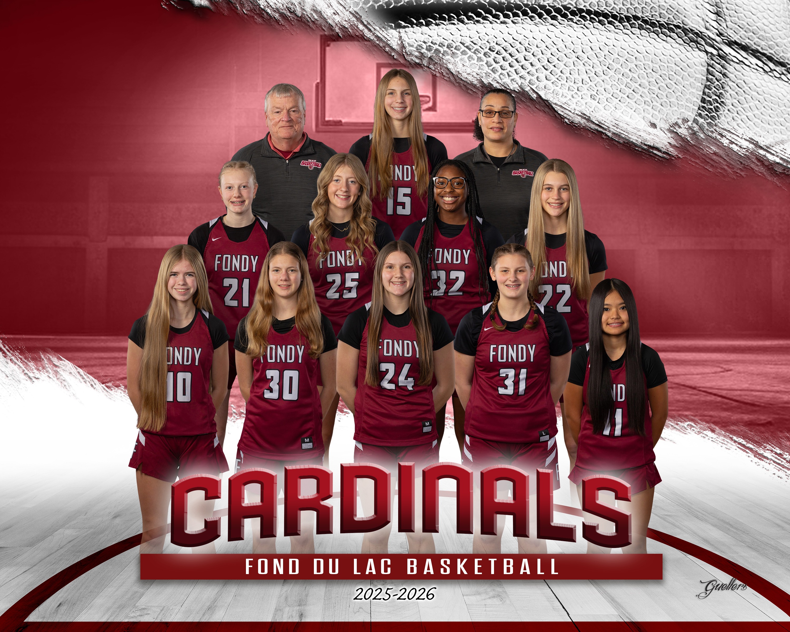 Girls JV Basketball Team Picture