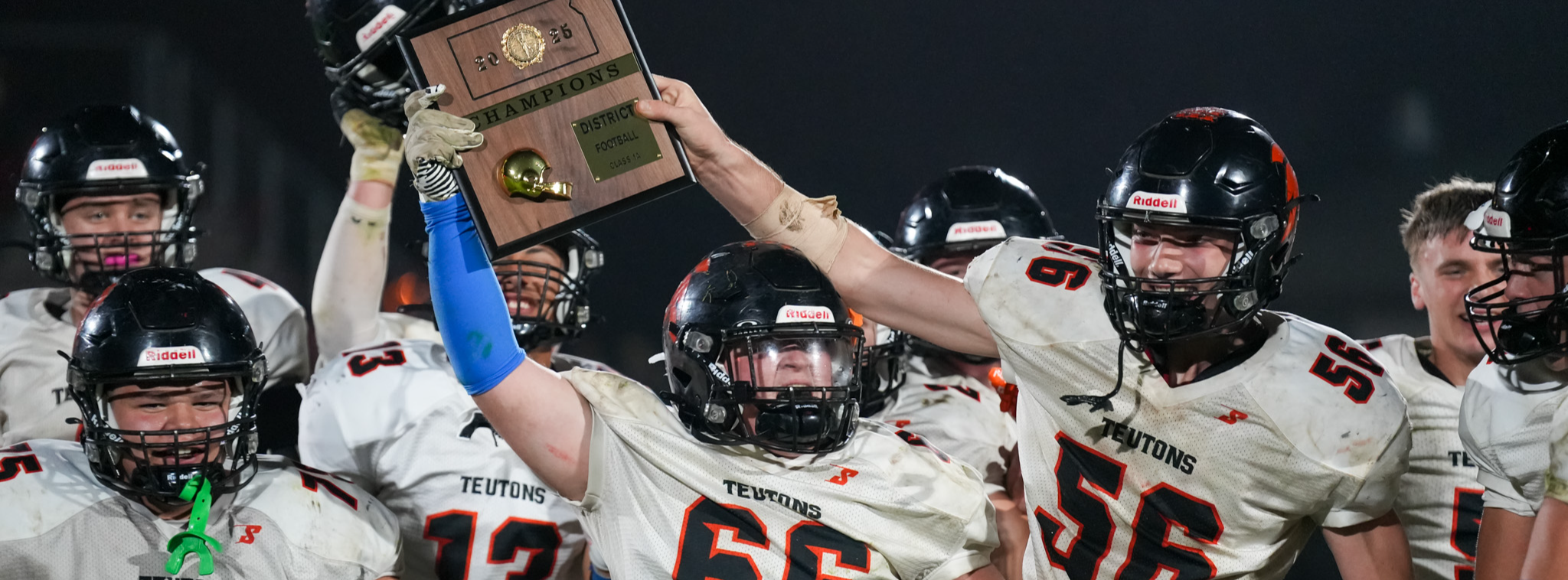 High School football with District award