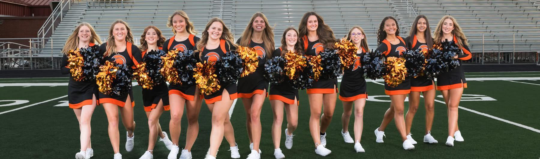 hs cheer at competition