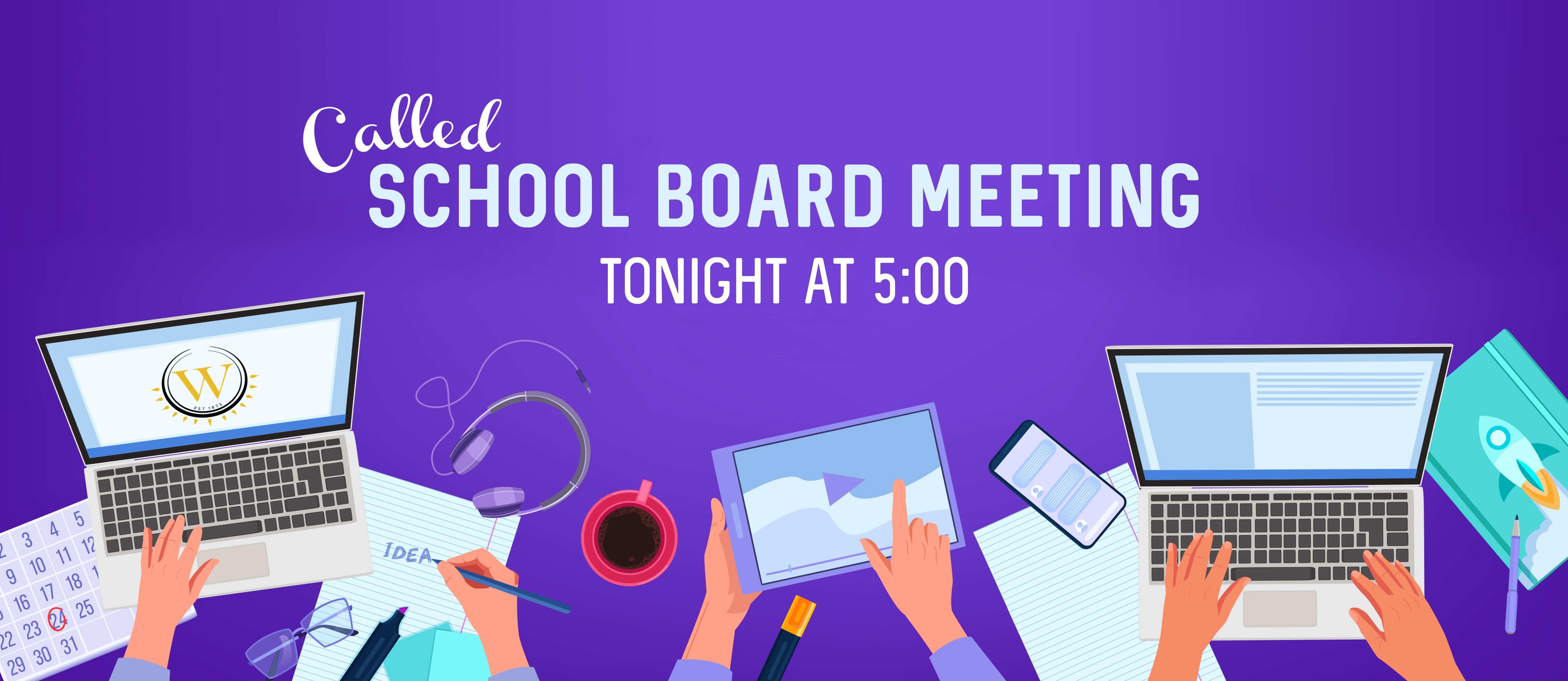 called school board meeting