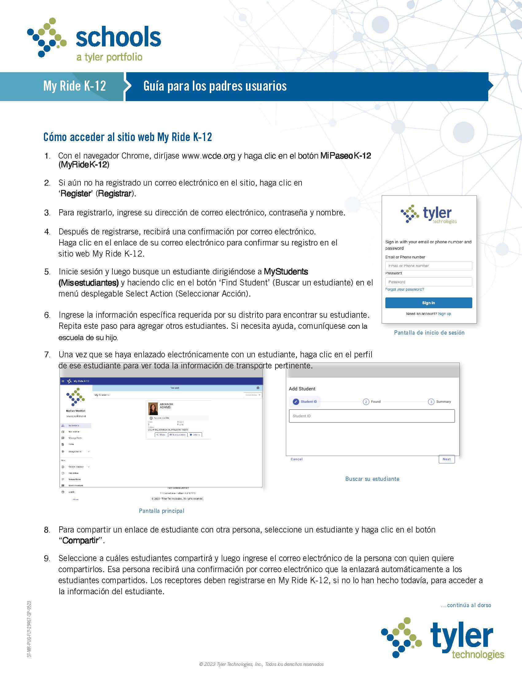 MyRide K-12 Website Instructions